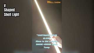 V-förmiges Regallicht