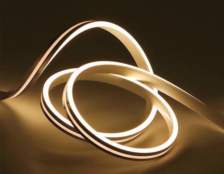 STREIFEN-Licht IP67 des Silikon-wasserdichtes flexibles LED Neonwarmes kaltes weißes DC 12/24V für Innendekor im Freien