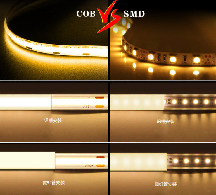 Intelligente Farbe, die 24V PFEILER RGBW LED Streifen 10mm wasserdichtes 2700K-6500K ändert