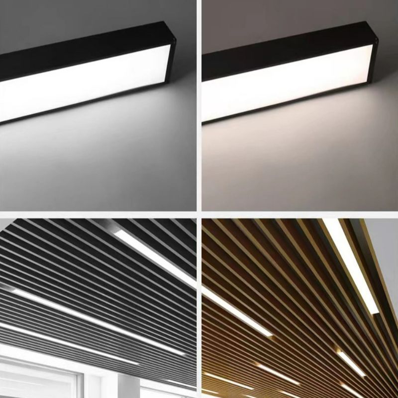 Linearer hängender heller linearer Anhänger des Schlafzimmer-LED, der schwarzen Innendekor 3000K 5000K 35W beleuchtet