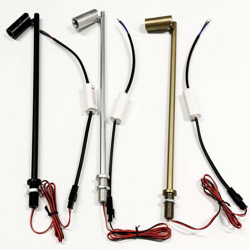 DCs 12V LED Schmuck-Gegeneinkommen der Schmuck-hellen 1W Höhen-führte justierbares LED kleines Pole Beleuchtung