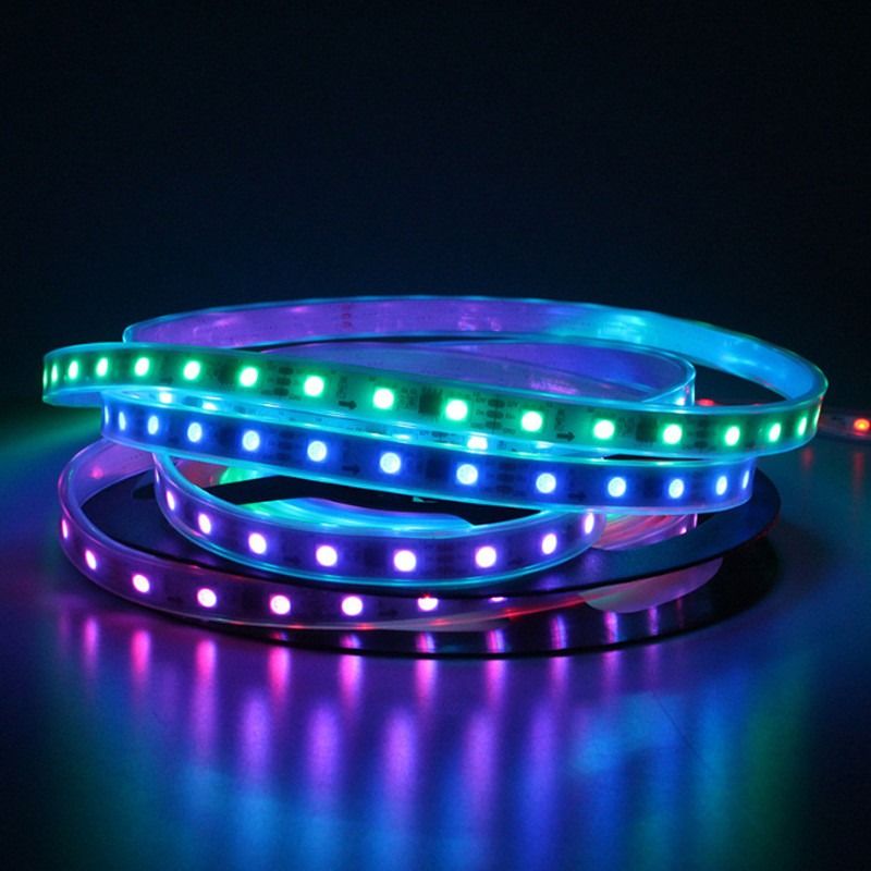 RGB flexibler LED einzelner zugänglicher 16.4FT 60Pixels/M 300Pixels LED Pixel-Streifen des Streifen-Licht-WS2812B 5050SMD