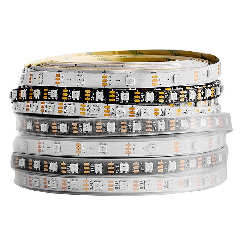 RGB flexibler LED einzelner zugänglicher 16.4FT 60Pixels/M 300Pixels LED Pixel-Streifen des Streifen-Licht-WS2812B 5050SMD