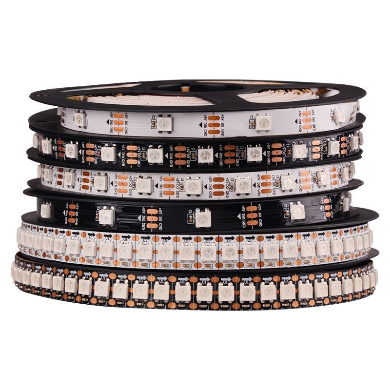 RGB flexibler LED einzelner zugänglicher 16.4FT 60Pixels/M 300Pixels LED Pixel-Streifen des Streifen-Licht-WS2812B 5050SMD