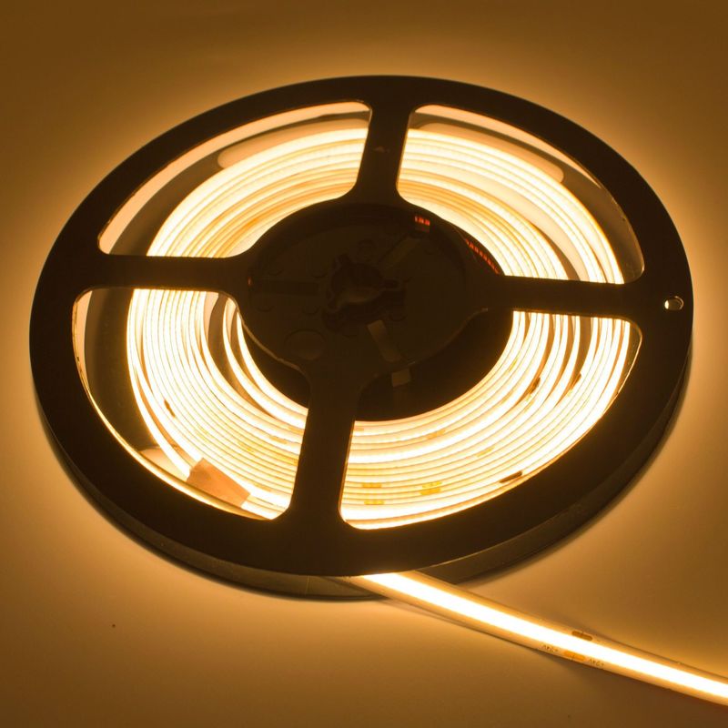 320 PFEILER LED Led/M Flexible 24V warme weiße des Streifen-Lichtflex 10W mit hoher Dichte